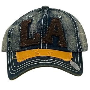ASLAN Headwear Los Angeles "LA" Adjustable Ball Cap